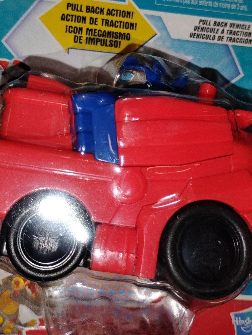 Kids' Transformers Pull Back Action Red Toy Car